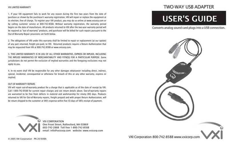VXI TWO-WAY USB user guide