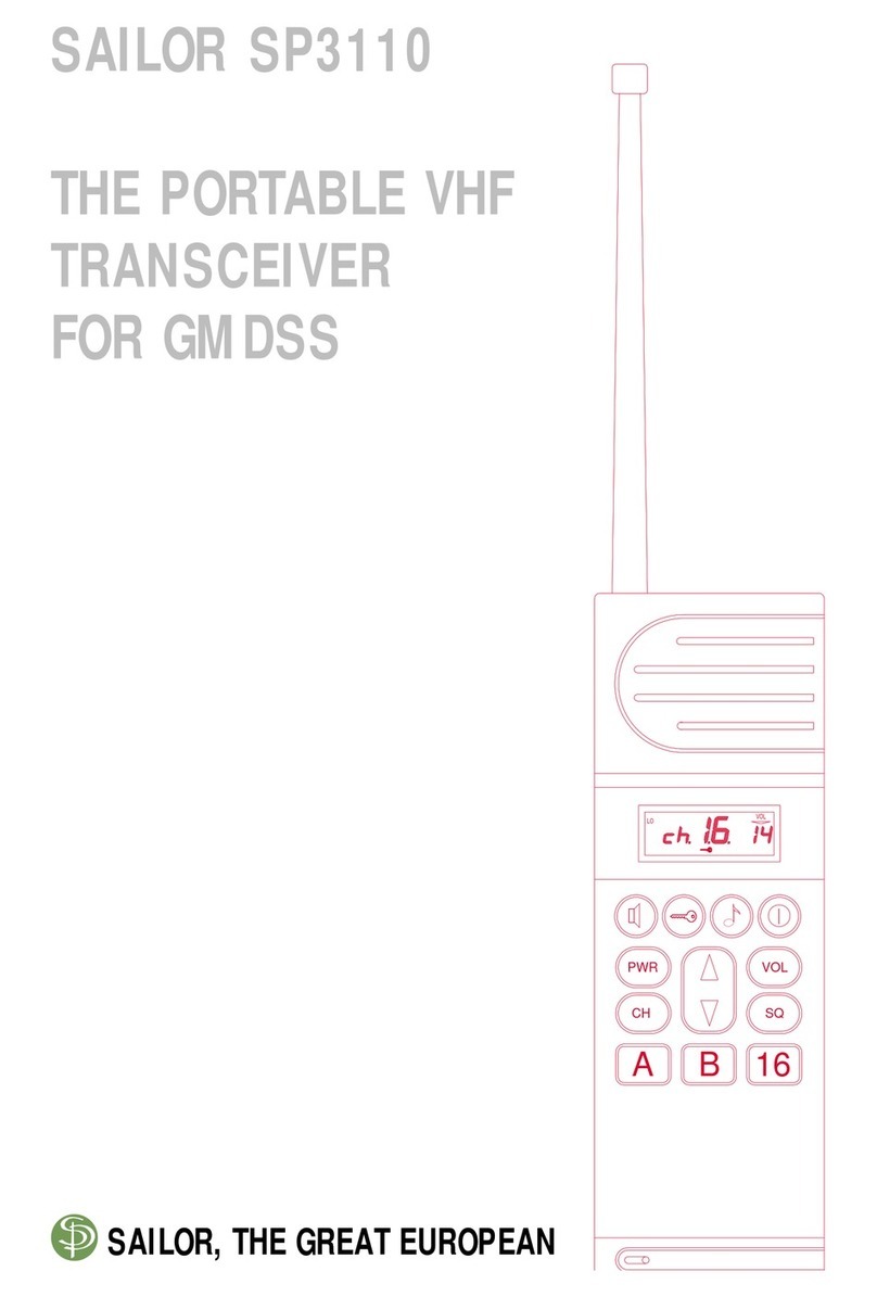 Sailor SP3110 User manual