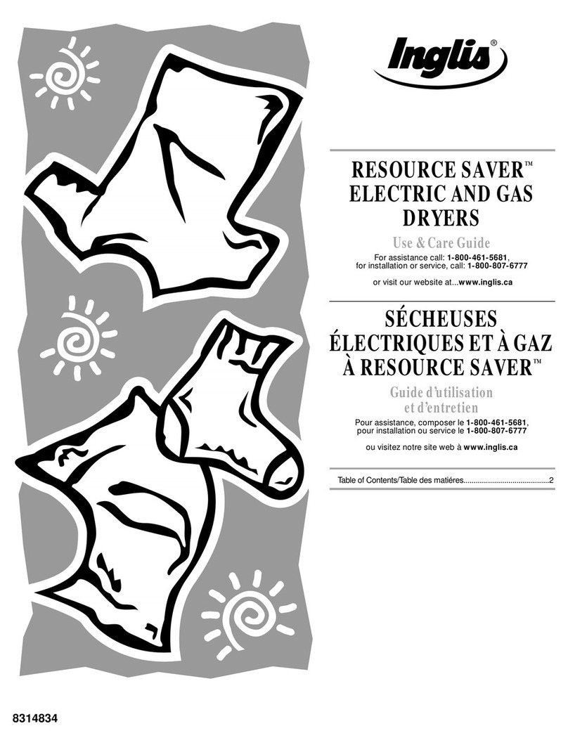 Inglis RESOURCE SAVER User manual