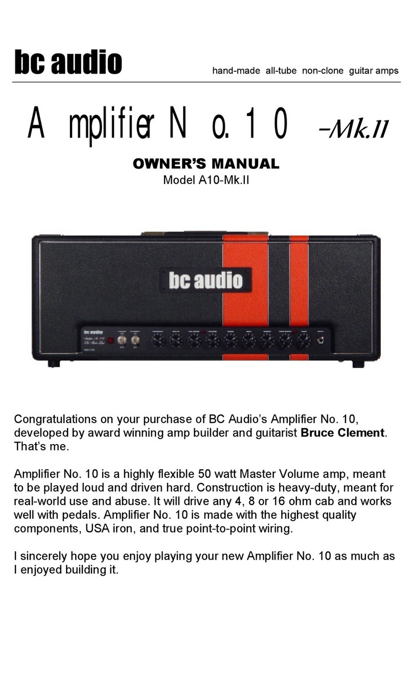 BC Audio A10-Mk.II owner's manual
