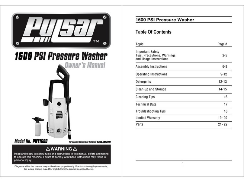Pulsar PWE1600 User manual Pulsar PWE1600 User manual