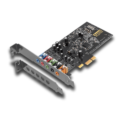 Creative Sound Blaster Audigy FXSB1570 user guide