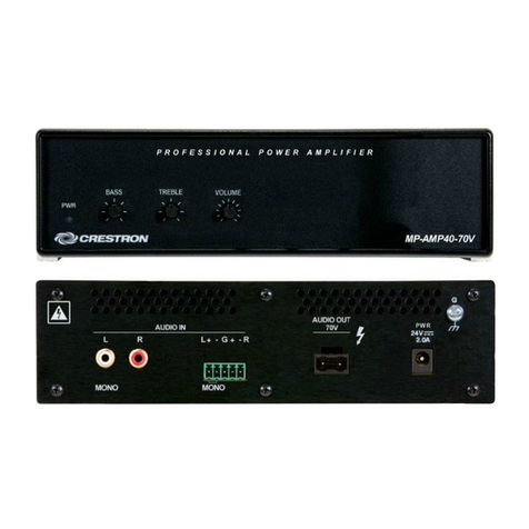 Crestron MP-AMP40-70/100V How to use Crestron MP-AMP40-70/100V How to use