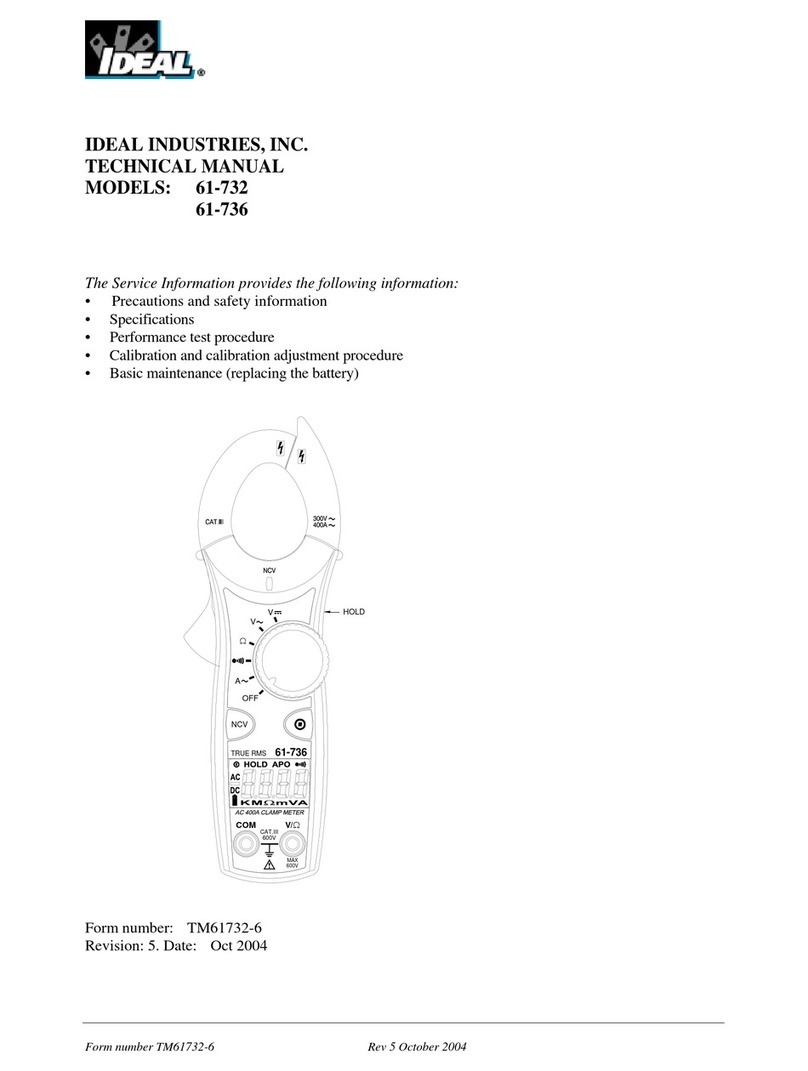 IDEAL INDUSTRIES 61-732 Technical manual