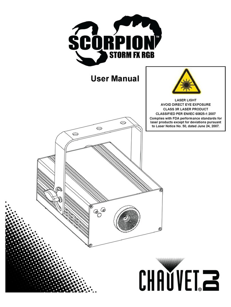 Chauvet Scorpion Storm FX RGB User manual