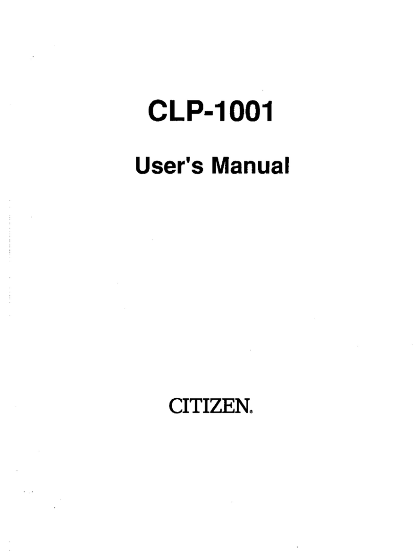 Citizen CLP 1001 User manual