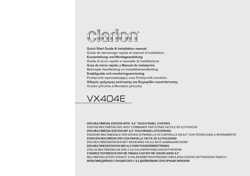 Clarion VX404E User manual