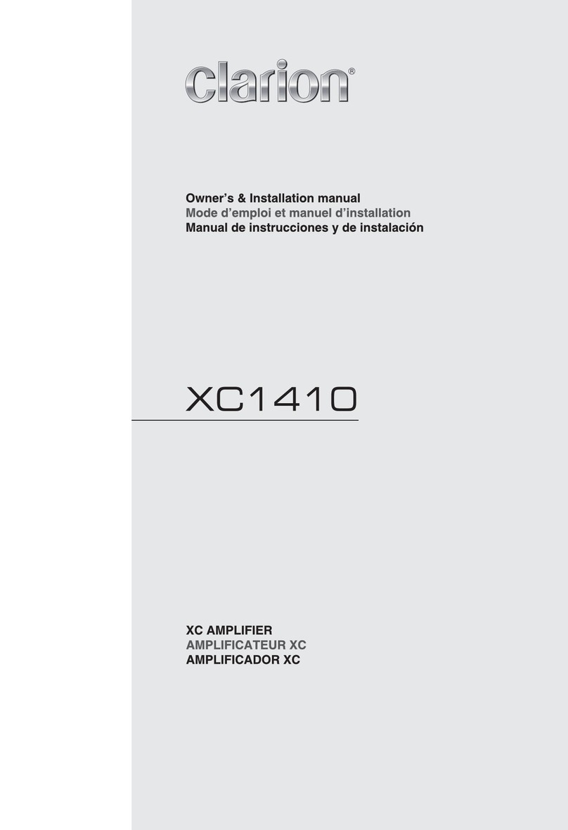 Clarion XC1410 Quick start guide