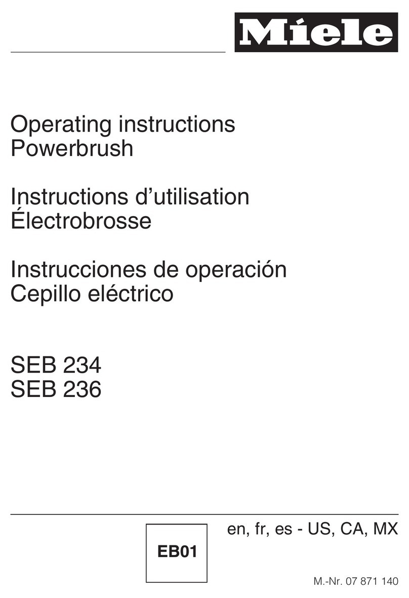 Miele SEB 234 operating instructions