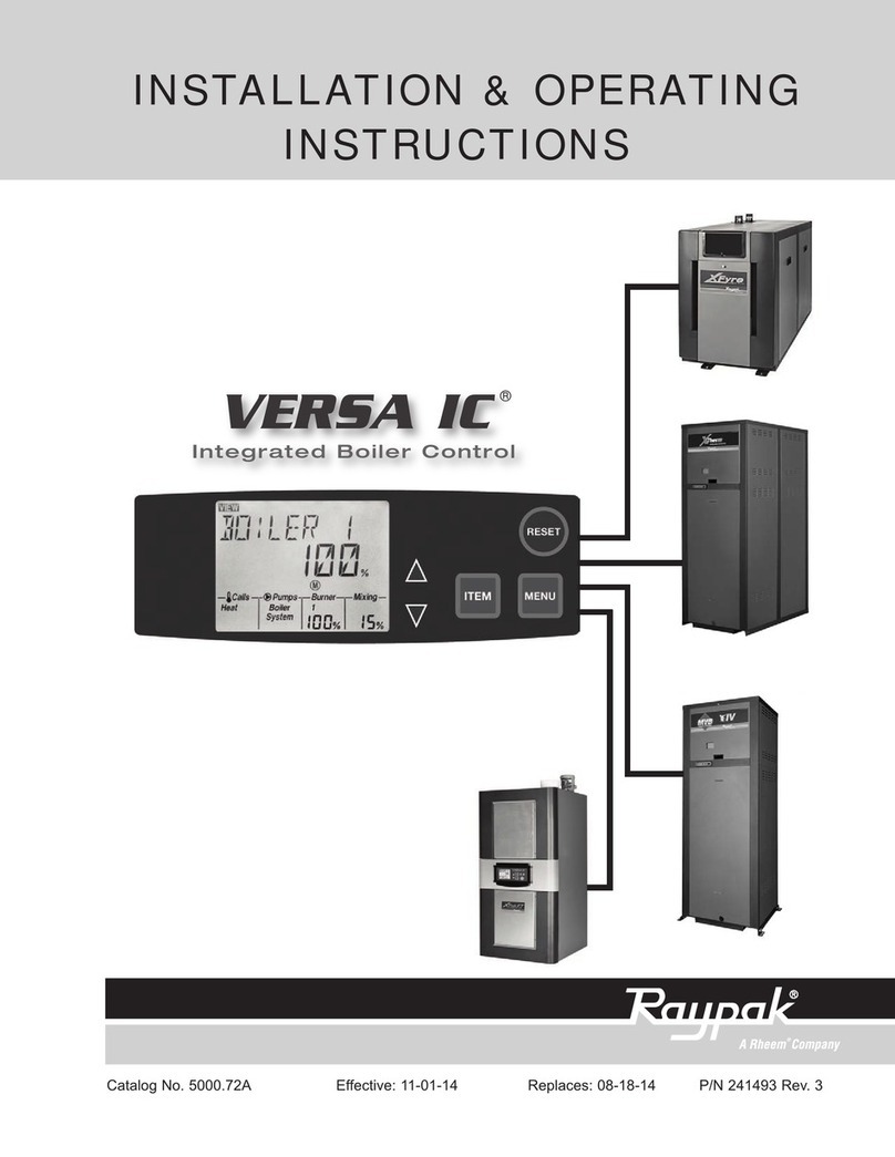 Raypak VERSA IC Installation & operating instructions