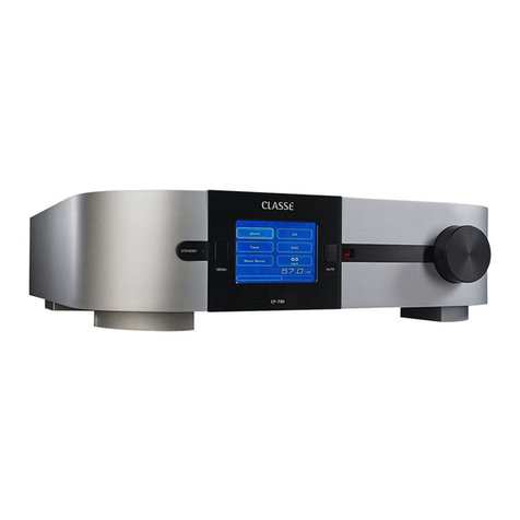 Classe Audio CP-700 owner's manual