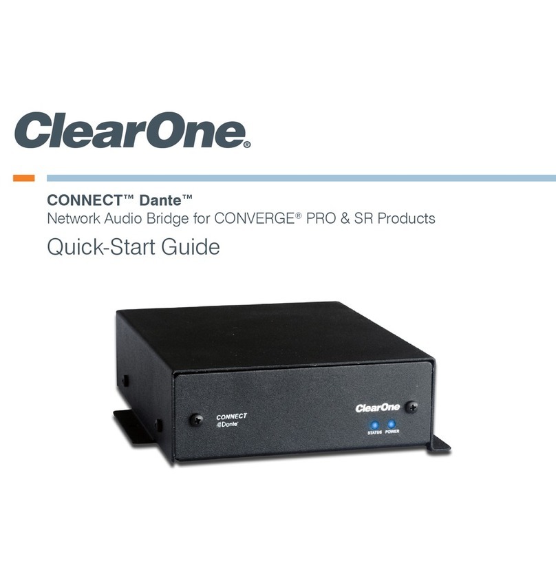 Clear One CONNECT Dante quick start guide