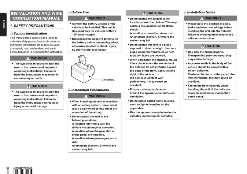 Clarion NX504E User manual