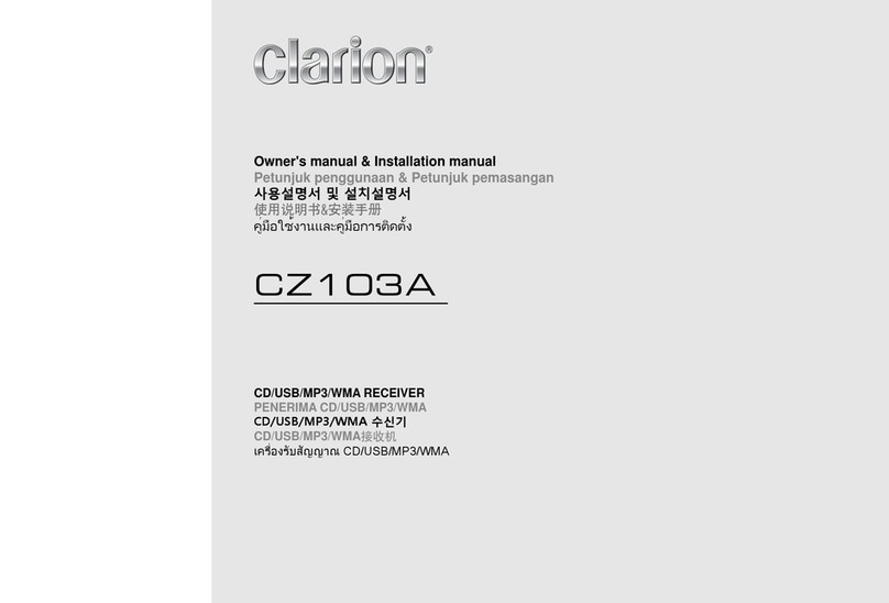 Clarion CZ103A User manual