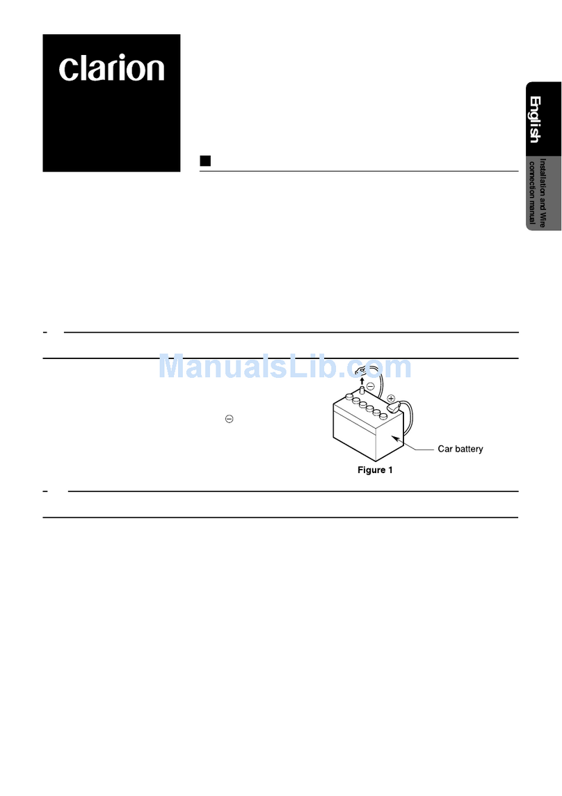 Clarion VRX633R Instruction manual
