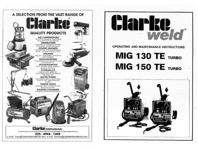Clarke Weld MIG 150 TE Manual