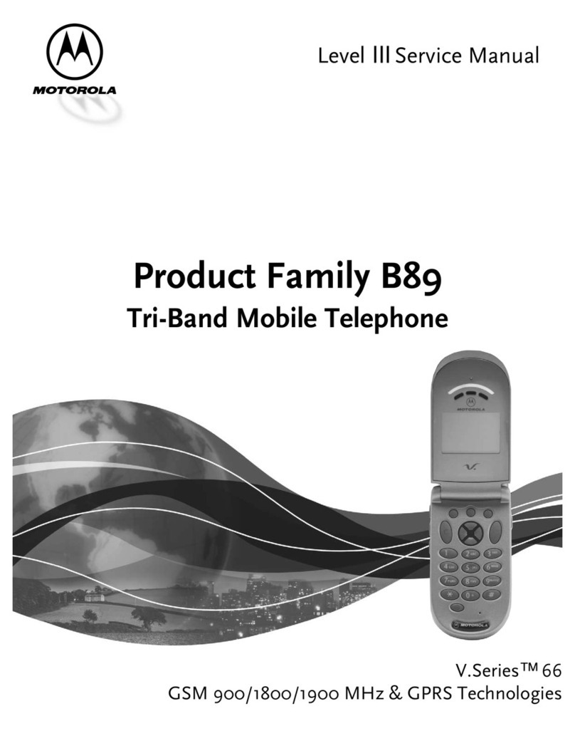 Motorola B89 User manual