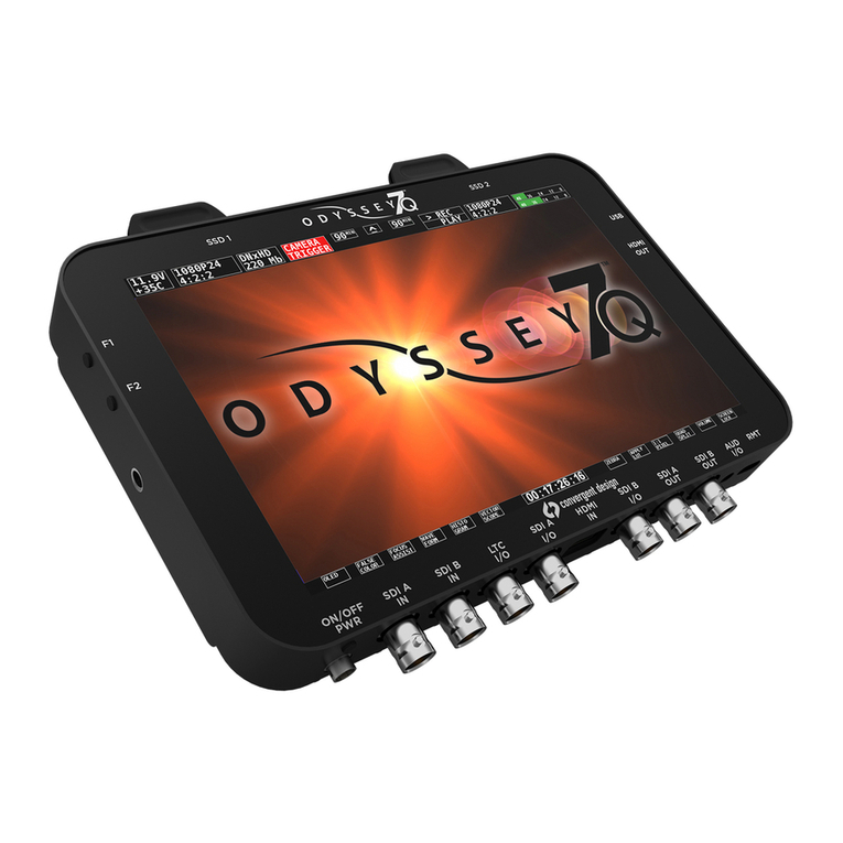 Convergent Design Odyssey7Q ProRes 422 (HQ) user manual