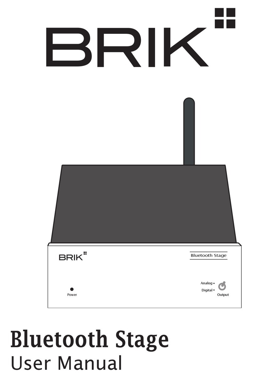 Brik Bluetooth Stage user manual