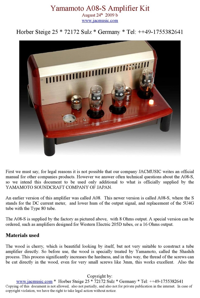 YAMAMOTO A08-S user manual