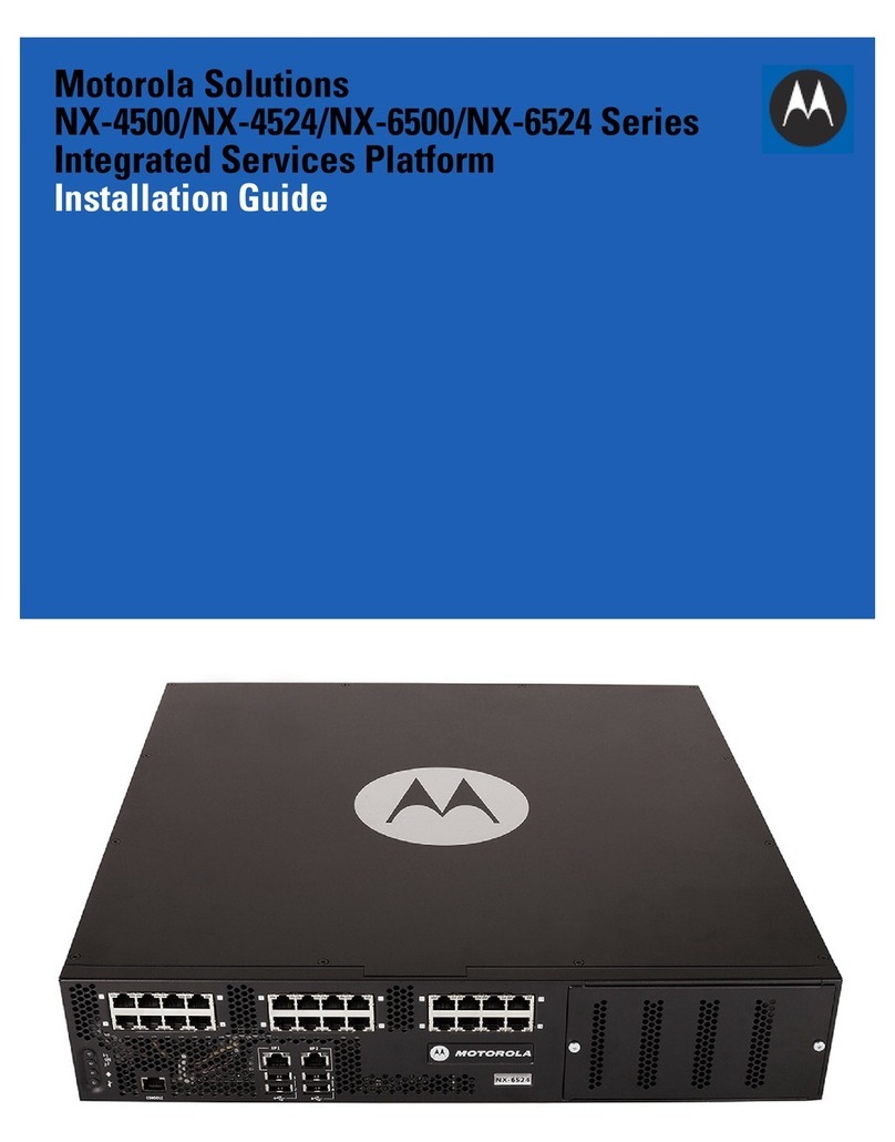 Motorola NX-6524 Series installation guide
