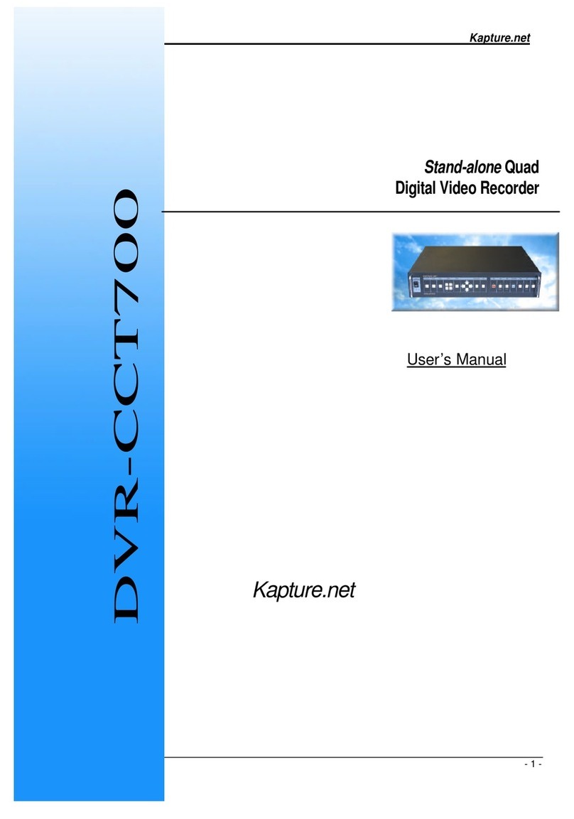 Kapture.net DVR -CCT700 user manual