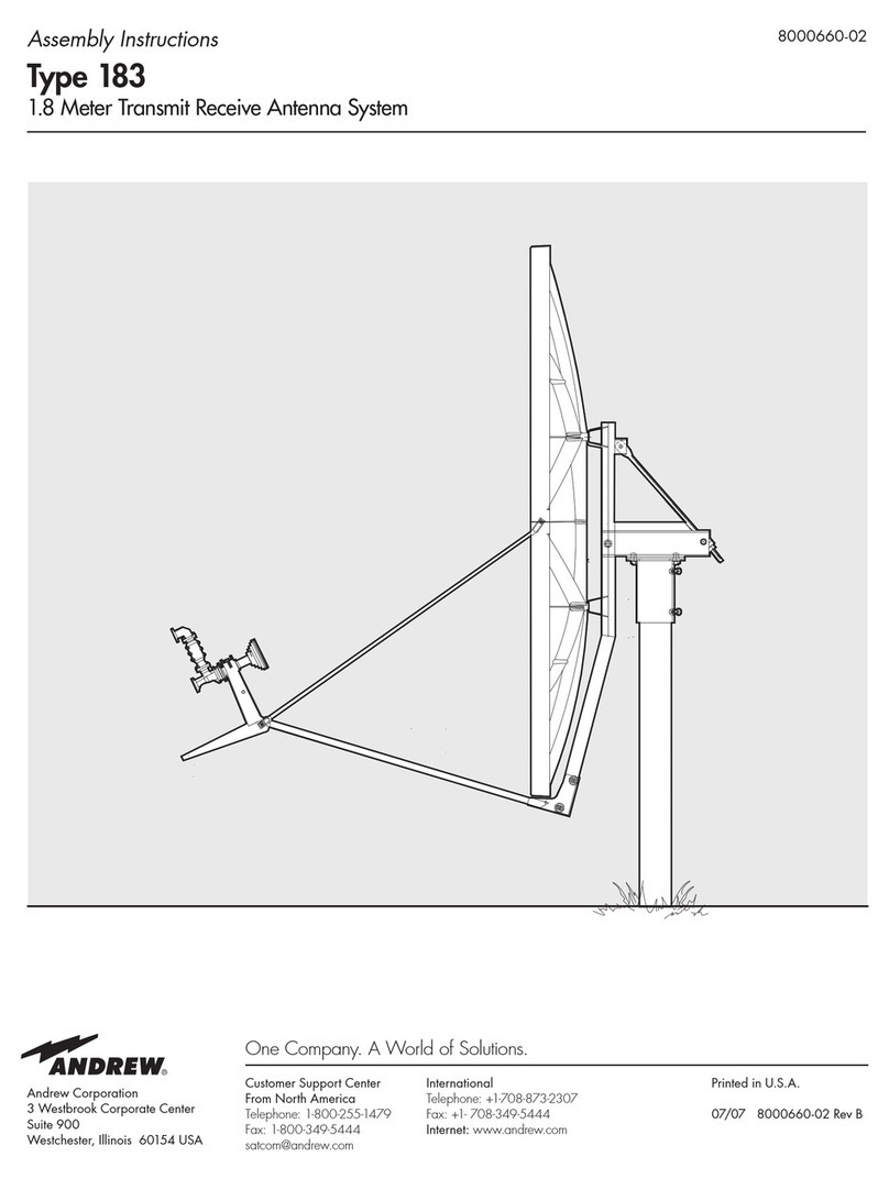 Andrew Type 183 User manual