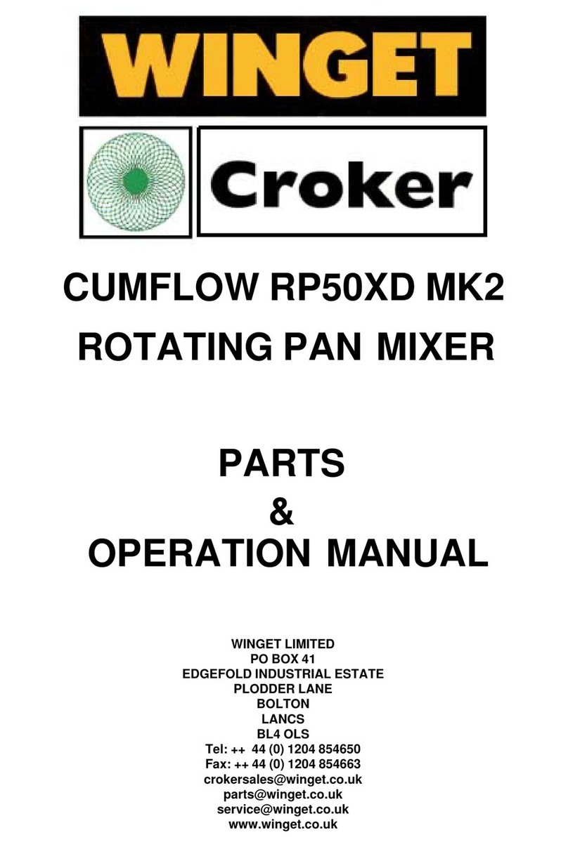 Winget CUMFLOW RP50XD MK2 User manual
