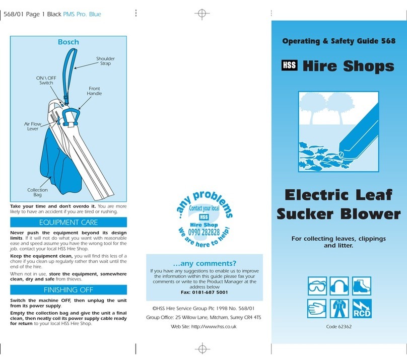 HSS Hire 568 Operating & safety guide