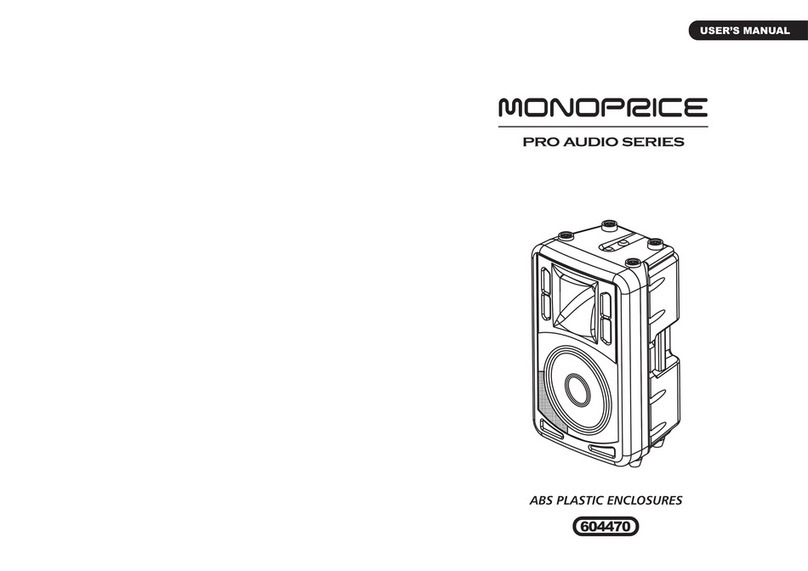 Monoprice Pro Audio Series user manual