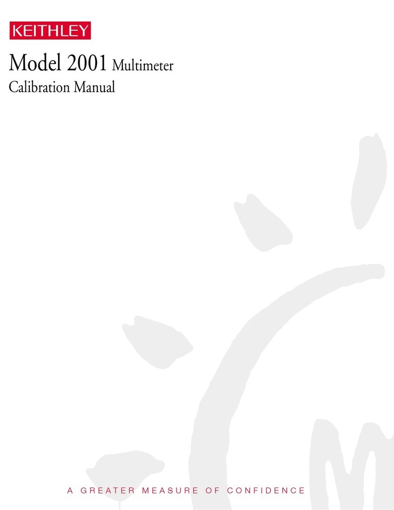 Keithley 2001 Use and care manual