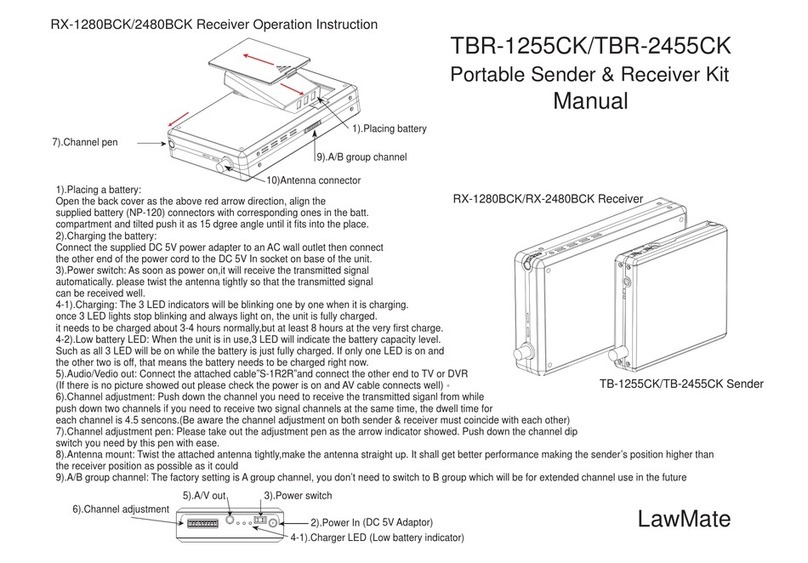 Lawmate TBR-1255CK manual