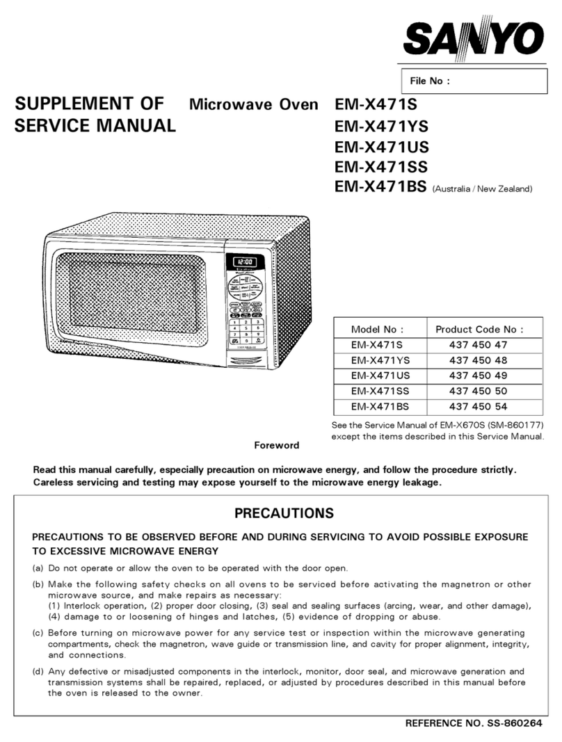 Sanyo EM-X471S Service manual supplement