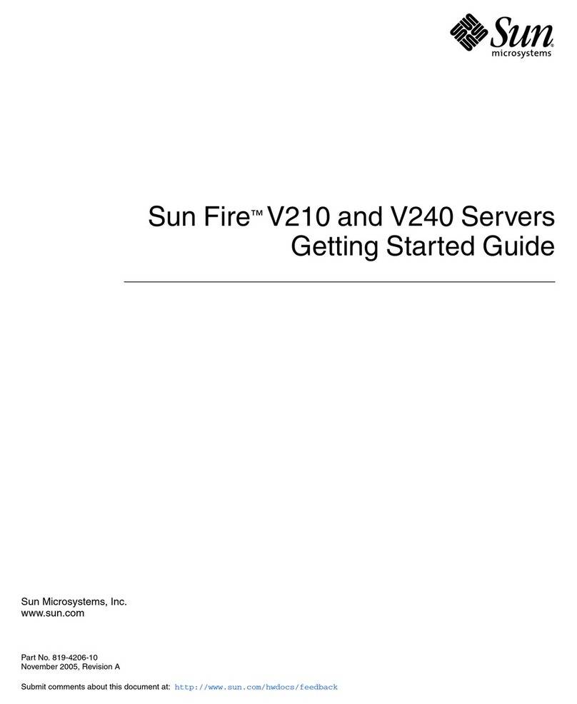 Sun Microsystems Fire V210 User manual