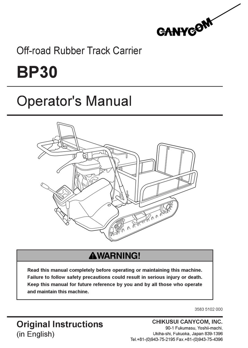 Chikusui Canycom BP30 Operator's manual