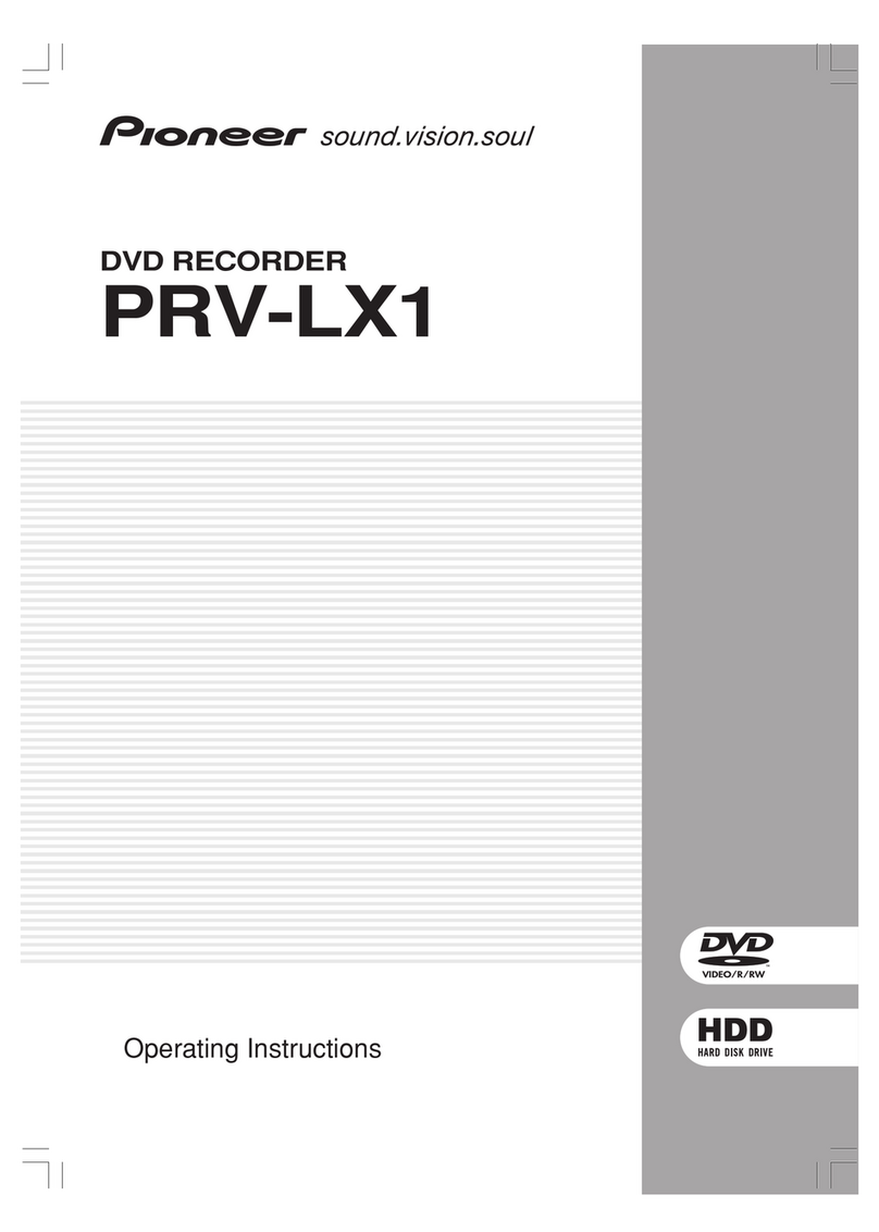 Pioneer PRV-LX1 operating instructions