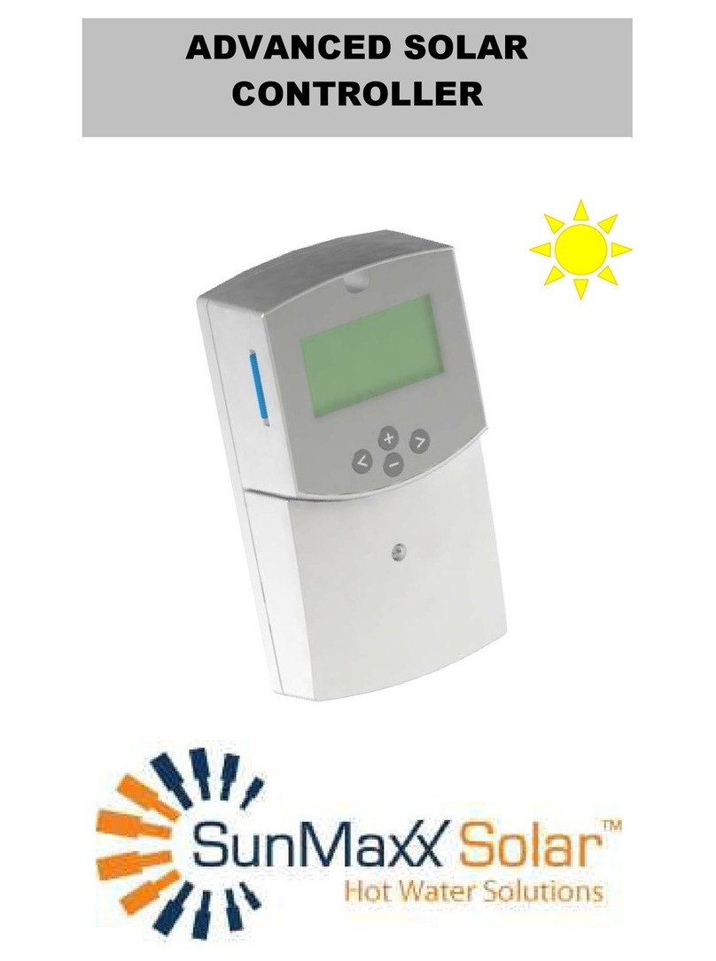 SunMaxx Solar ADVANCED SOLAR CONTROLLER user guide SunMaxx Solar ADVANCED SOLAR CONTROLLER user guide