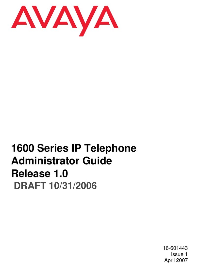 Avaya 1600 Series Service manual