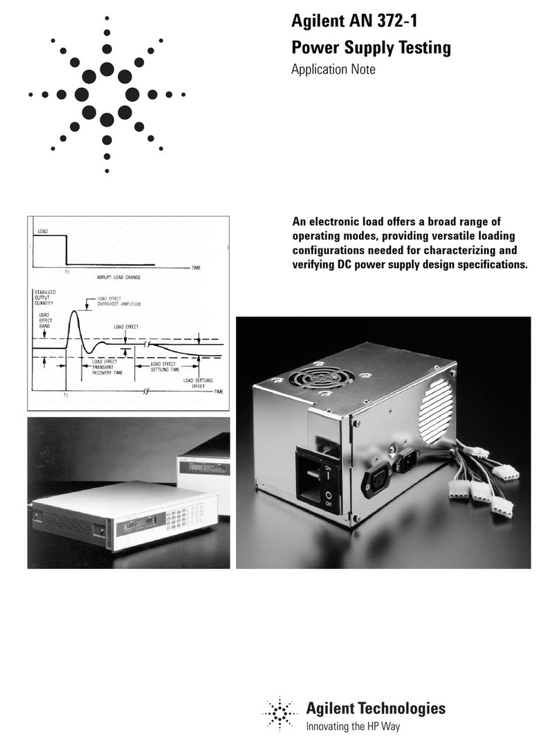 Agilent Technologies AN 372-1 Installation and operating instructions Agilent Technologies AN 372-1 Installation and operating instructions
