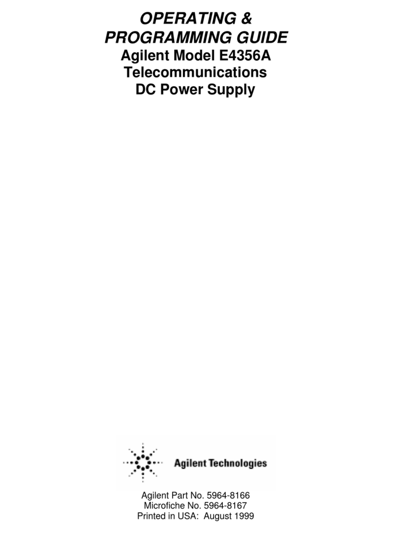 Agilent Technologies E4356A Operating instructions
