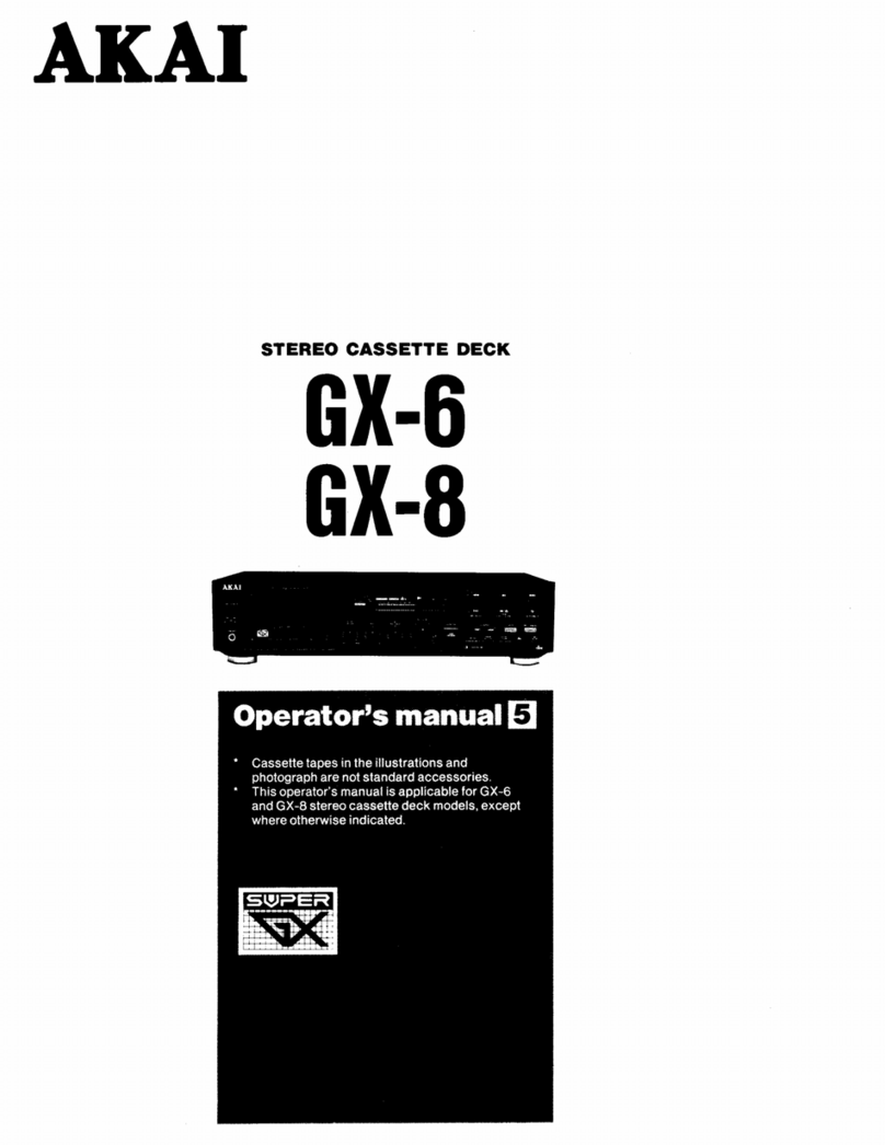 Akai GX-8 User manual