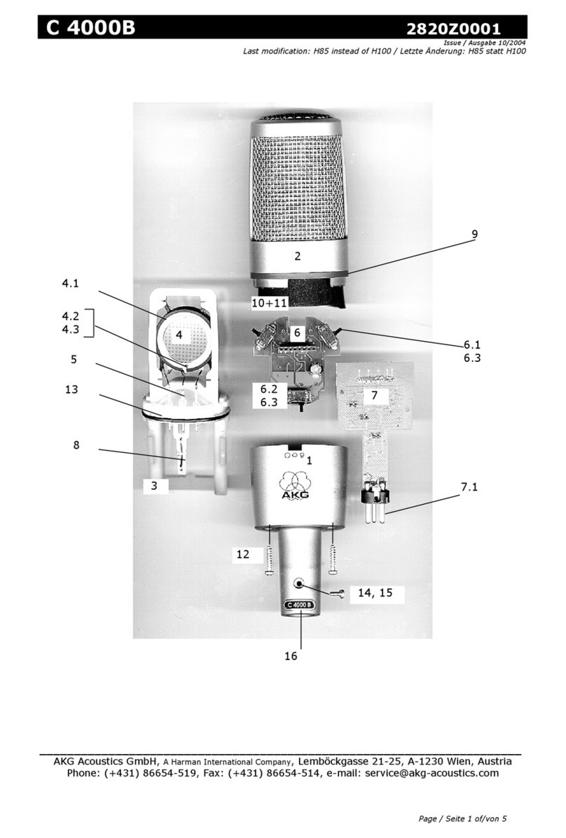 AKG C 4000B User manual