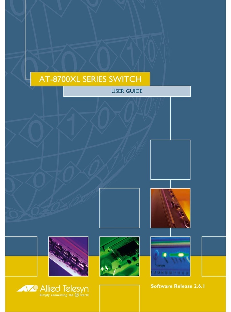 Allied Telesis z AT-8700XL Series user guide