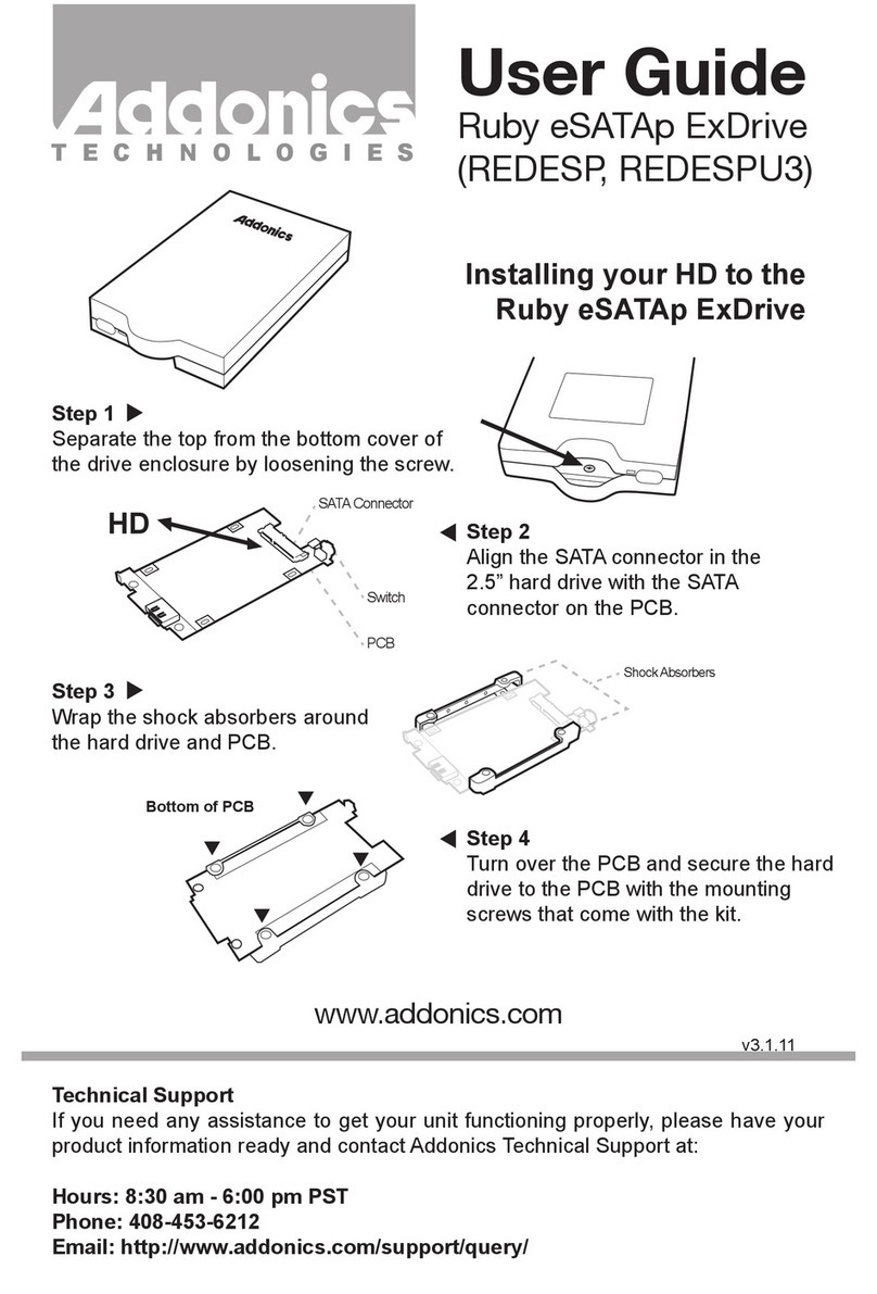 Addonics Technologies REDESP? REDESPU3 User manual Addonics Technologies REDESP? REDESPU3 User manual