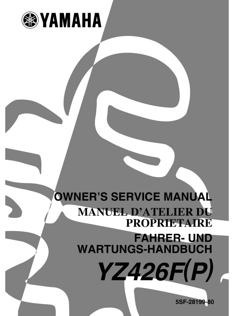Yamaha YZ426F(P) Application guide