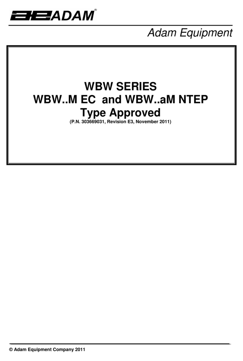Adam Equipment WBW 30aM user manual