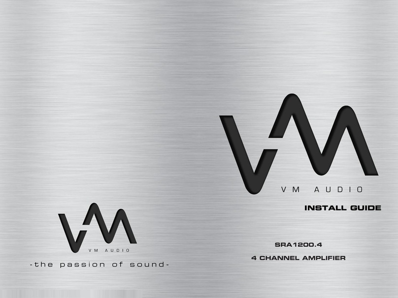 VM Audio SRA1200.4 Shaker Series installation guide