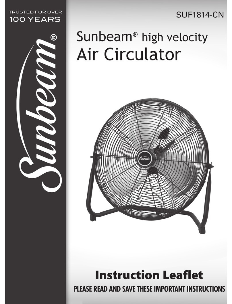 Sunbeam SUF1814-CN Manual