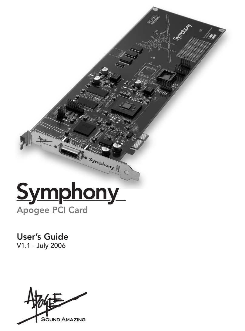 Apogee Symphony Mobile User manual