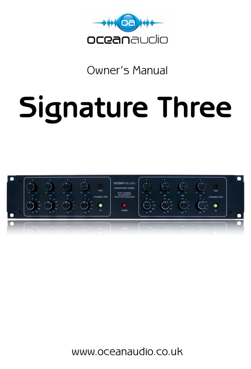 OceanAudio Signature Three owner's manual